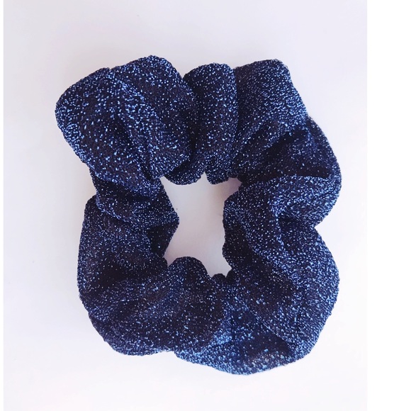 Accessories - Blue sparkly glitter scrunchie